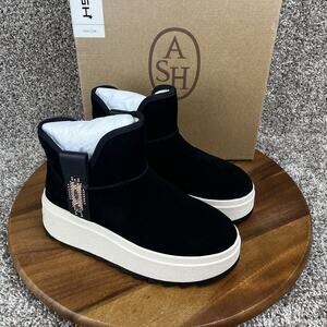 ASH Women’s Lined Snow Boots Size EUR 36 / US 5.5-6 Black Snow Ski Alpine NEW